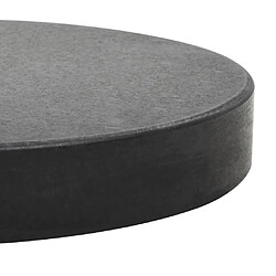 Acheter vidaXL Socle de parasol Granite 20 kg Rond Noir