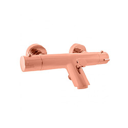 Rav Mitigeur baignoire mural thermostatique en laiton rose gold brossé