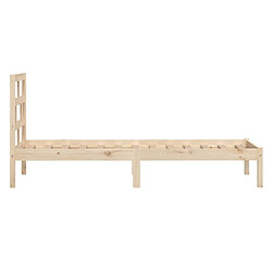 Acheter vidaXL Cadre de lit sans matelas bois massif