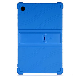 Coque en silicone airbags aux quatre coins, anti-rayures avec béquille pliable bleu foncé pour votre Samsung Galaxy Tab A8 10.5 (2021)