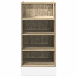 Avis vidaXL Armoire basse chêne sonoma 40x44,5x81,5 cm bois d’ingénierie