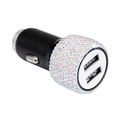 Wewoo Chargeur de marteau de sécurité pour téléphone portable à double charge de voiture Diamond AB illusion