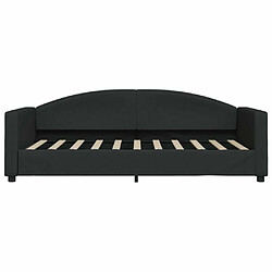 Acheter Maison Chic Lit de jour avec matelas, Lit de repos Lit d'invité pour Salon Chambre,Canapé-lit noir 90x190 cm tissu -MN54589