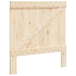 Maison Chic Tête de lit scandinave,Meuble de chambre 100x104 cm bois massif de pin -MN69771