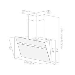 Avis Hotte décorative inclinée 90cm 735m3/h inox - stripe ix/a/90/lx - ELICA