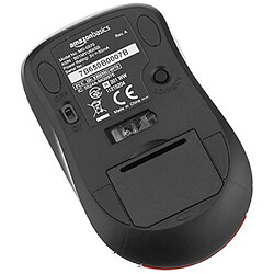 Avis Basics Souris sans fil avec nano récepteur - Rouge