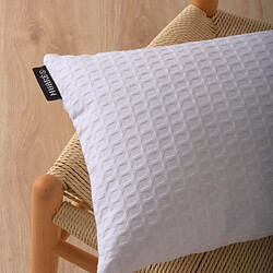 Housse de coussin Belum Waffle Blanc 30 x 50 cm