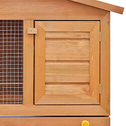 Acheter Helloshop26 Clapier d'extérieur enclos 93 x 60 x 97 cm pour petits animaux 3 portes bois 02_0000620