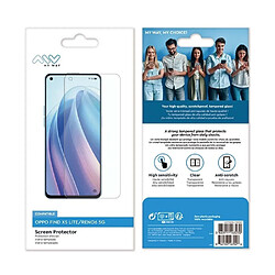 My Way Myway Verre Trempé pour Oppo Find X5 Lite/Reno 6 5G Plat Anti-rayures Transparent