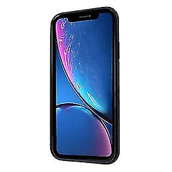 Universal Étui en silicone liquide noir noir pour votre Apple iPhone XR 6,1 pouces