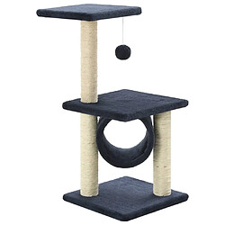 Arbre à chat avec griffoirs,niche pour chat en sisal 65 cm Bleu foncé -MN38346