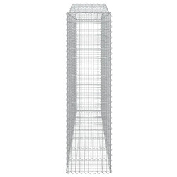 Avis vidaXL Panier de gabions arqué 400x50x180/200 cm Fer galvanisé