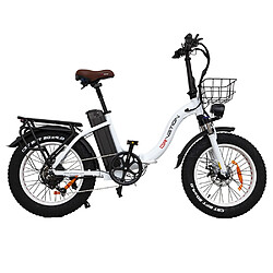 DRVETION CT20 Vélo électrique pliant, gros pneu 20 x 4,0 pouces, moteur 750 W, batterie 48 V 15 Ah, vitesse maximale de 45 km/h