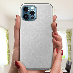 Acheter Avizar Coque Apple iPhone 12 Pro Max Paillette Amovible Silicone Semi-rigide Argent