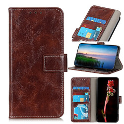 Wewoo Housse Coque Pour Galaxy S11 + Retro Crazy Horse Texture en cuir à rabat horizontal avec support et fentes cartes et cadre photo et portefeuille marron