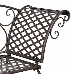 Avis Helloshop26 Chaise longue de jardin - Marron antique