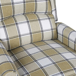 Maison Chic Fauteuil inclinable,Fauteuil luxe de relaxation Vert Tissu -MN49444 pas cher