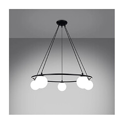 Avis Luminaire Center Suspension Yoli Acier,Verre Noir