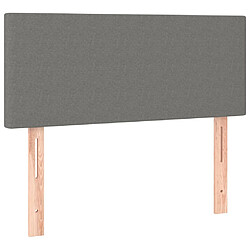 Acheter Maison Chic Tête de lit scandinave à LED,meuble de chambre Gris foncé 80x5x78/88 cm Tissu -MN47898