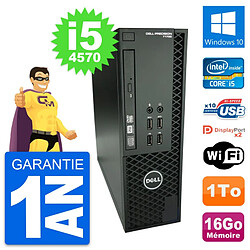 PC Dell T1700 SFF Intel Core i5-4570 RAM 16Go Disque Dur 1To Windows 10 Wifi - Occasion