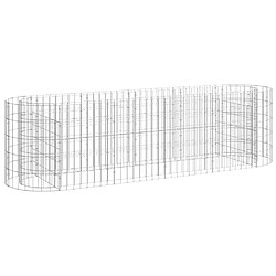 Maison Chic Jardinière,Lit surélevé - Bac à fleurs - pot de fleur à gabion Fer galvanisé 190x50x50 cm -GKD17125