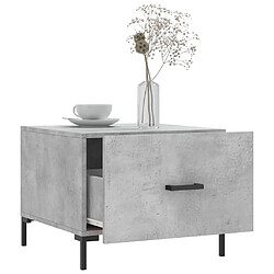 Acheter Maison Chic Table basse,Table Console Table d'appoint, Table pour salon gris béton 50x50x40 cm bois d'ingénierie -MN99252