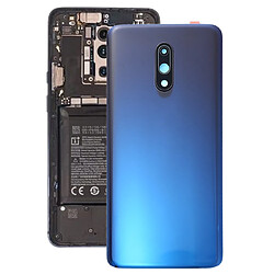 Wewoo Cache batterie avec objectif d'appareil photo pour OnePlus 7 bleu