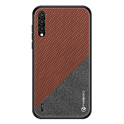 Coque en TPU + PU léger, couleur contrastée, antichute marron pour votre Xiaomi Mi CC9/CC9 Meitu Edition/9 Lite