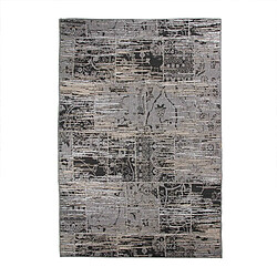 Thedecofactory DJERBA - Tapis aux motifs vintages et orientaux gris 140x200 