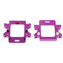 2x Fixation de boîte de vitesses arrière en aluminium pour HSP 94103 94123 94111 94107 94108 Violet pas cher