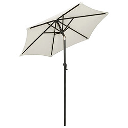 Avis Helloshop26 Parasol avec lumières led 200 x 211 cm aluminium beige 02_0008093