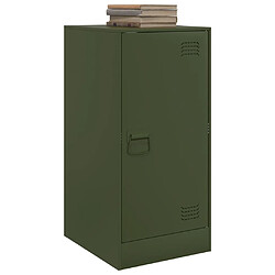 Avis vidaXL Buffet vert olive 34,5x39x73 cm acier