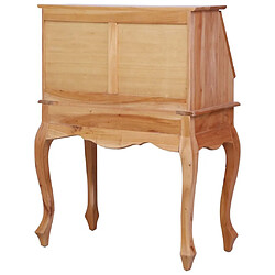 Maison Chic Bureau,Table de travail pour chambre secrétaire 78x42x103 cm Bois d'acajou massif -GKD49659 pas cher