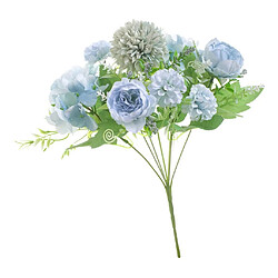 7head Faux Pivoine Fleur Artificielle Main Fleur De Mariage Décor Lac Bleu