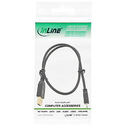 Avis Câble InLine® Micro USB 2.0 USB Type A mâle à Micro-B mâle noir 0.3m