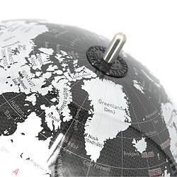 Acheter Globe terrestre décoratif 30 cm carte Monde Design Noir et Gris