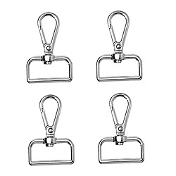 4pcs alliage émerillon de pince de homard fermoirs queue carrée bricolage fournitures d'artisanat d'argent pas cher