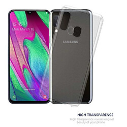 Cadorabo Coque Samsung Galaxy A40 Etui en Transparent pas cher