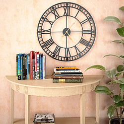 vidaXL Horloge murale vintage avec mouvement à quartz Métal 60 cm XXL