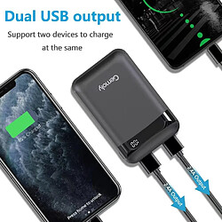 SANAG Power Bank 10000Mah Mini Chargeur Portable Batterie Externe Portable Avec 2 Entrées Et 2 Sorties 5 V/2,4 A Pour Iphone Samsung Galaxy Huawei Smartphone (Noir)