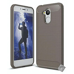 Htdmobiles Coque silicone gel carbone pour Huawei Honor 6A + film ecran - GRIS