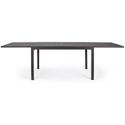 Mes Table de jardin extensible 135/270 cm en aluminium anthracite - AMINA