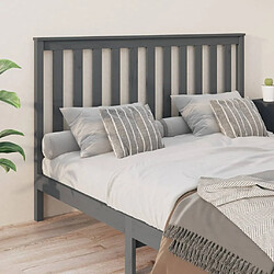 Avis vidaXL Tête de lit Gris 166x6x101 cm Bois massif de pin