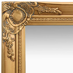 Avis Maison Chic Miroir mural style baroque | Miroir Décoration pour Maison Salle de Bain 40x40 cm Doré -GKD11900