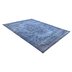 Vidal Tapis de laine 284x180 Bleu Ultra Vintage