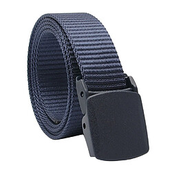 Ceinture En Nylon Pour Hommes Respirant Pour L'extérieur, Boucle Coulissante, Bleu Foncé