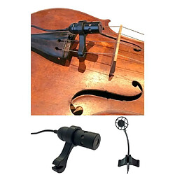 Prodipe Micro Instruments Violoncelle 140db col de cygne flexible + Clamp pour Sonorisation des instruments à cordes Adaptateur mini XLR / X