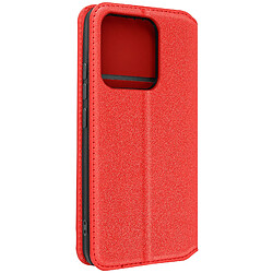 Avizar Housse pour Xiaomi 13 Pro clapet magnétique porte-carte Support vidéo Rouge