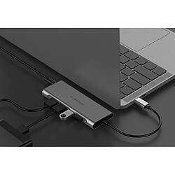 Acheter Universal Hub USB C multiport à fil long gris avec 4 K HDMI, 4 USB 3.0, adaptateur de recharge type C M1 Pro 13/15/16 (3) | Câbles et connecteurs pour ordinateur