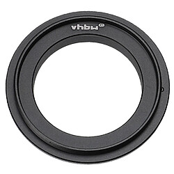 vhbw bague d'inversion 49 mm compatible avec Panasonic Lumix DMC-G81, DMC-G9, DMC-GF1 objectifs d'appareil photo, reflex numérique - noir-mat